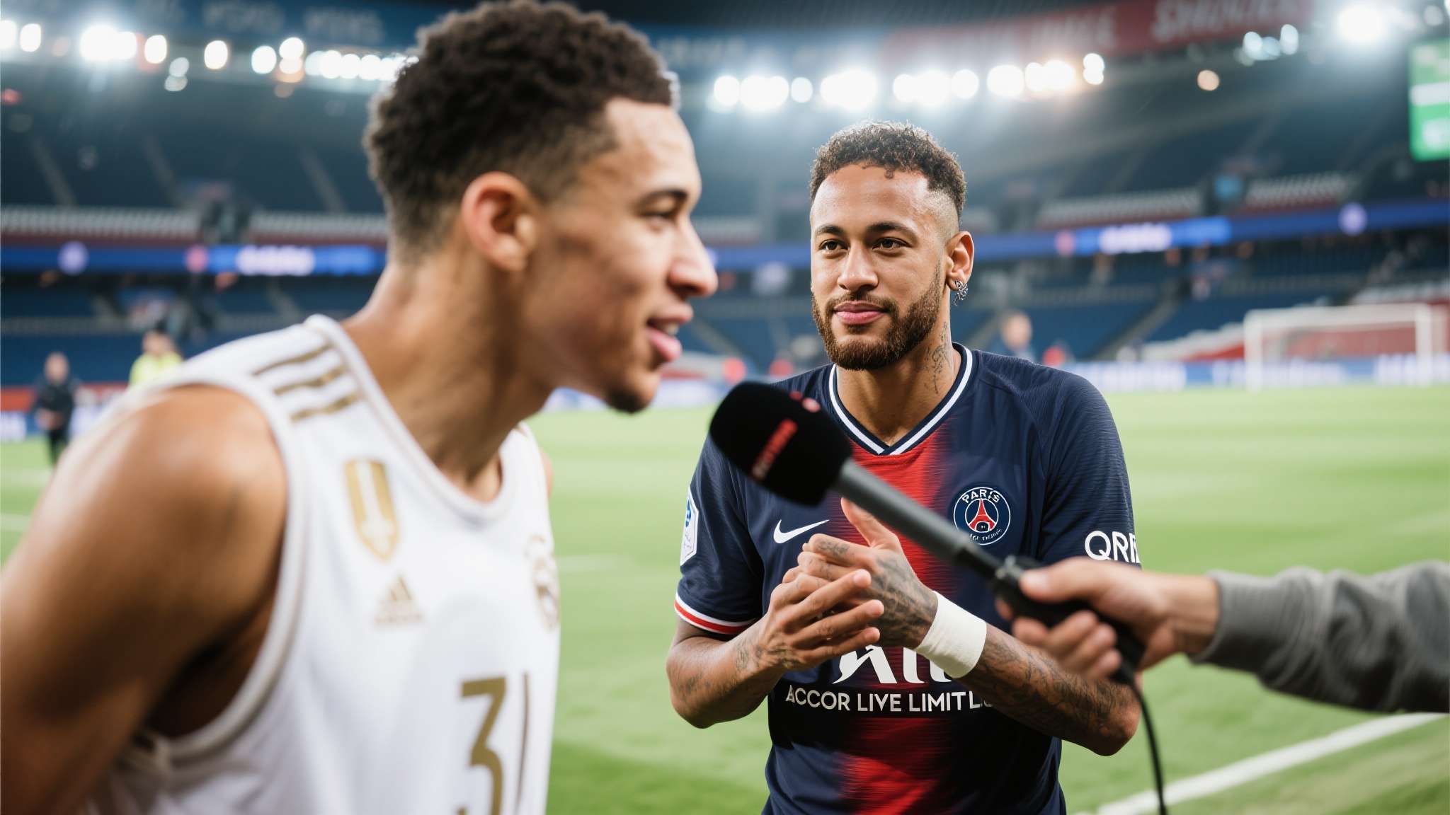 内马尔在巴黎捧杯图片